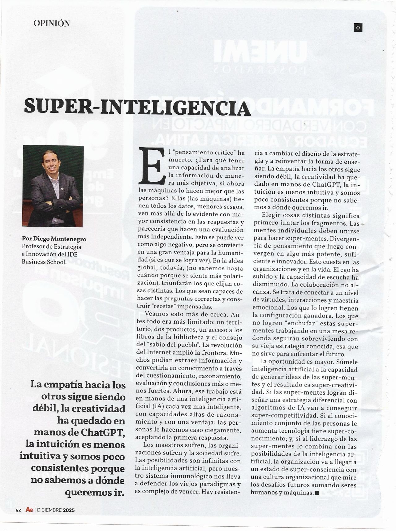 Máquinas, datos y el verdadero valor humano